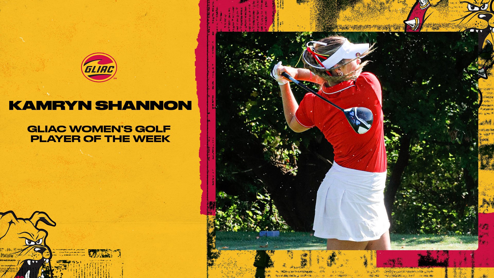 Ferris State's Kamryn Shannon Earns GLIAC Golfer Of Week Honor For Second-Straight Time