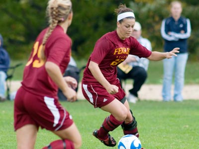 Cassie Aro tallied the Bulldogs' lone goal in the 5-1 conference road loss to Tiffin.