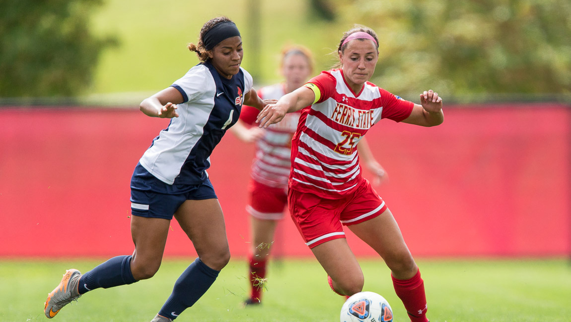 Ferris State Soccer Battles NMU To Double-Overtime Deadlock In League Road Action