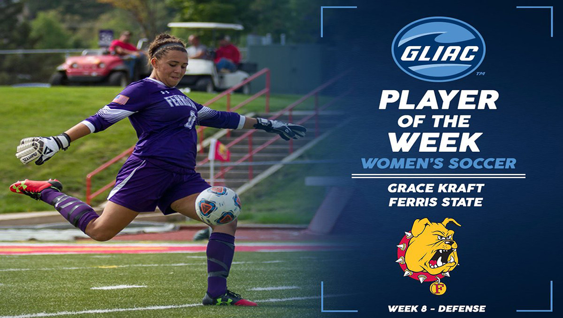 Ferris State Freshman Grace Kraft Receives GLIAC Honor For Second Time This Year