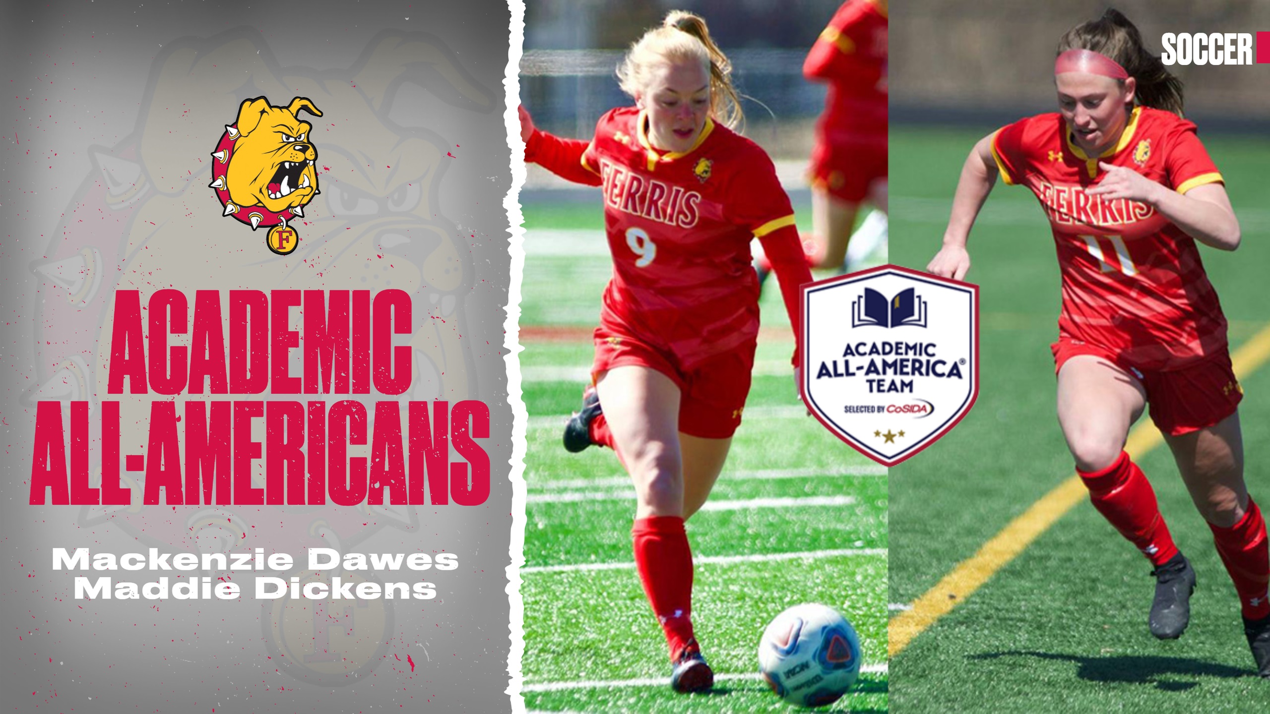 Nation-Leading Two Ferris State Soccer Standouts Tabbed To Academic All-America First Team