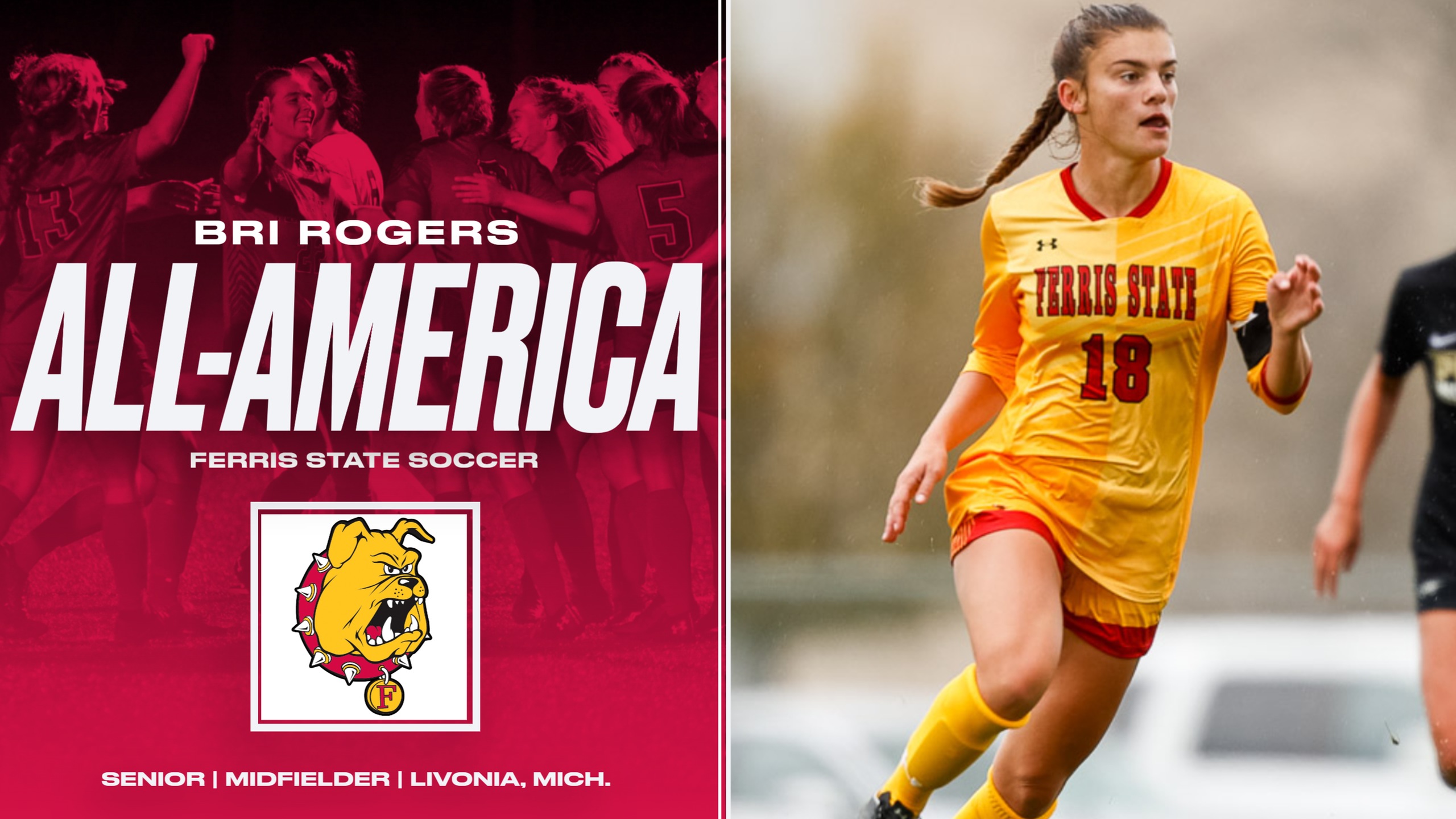 Ferris State's Bri Rogers Becomes Second Bulldog Ever To Receive All-America Honors