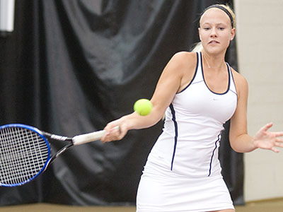 FSU sophomore Melissa Flowers picked up a win at number five singles (FSU Photo Services)