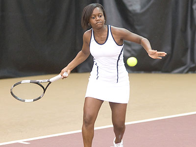 Freshman Tabitha Simpson captured a win at the number four singles spot (FSU Photo Services)