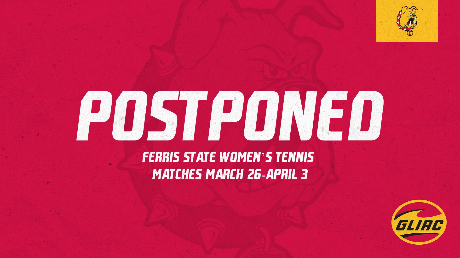 Upcoming Ferris State Women's Tennis Matches To Be Rescheduled