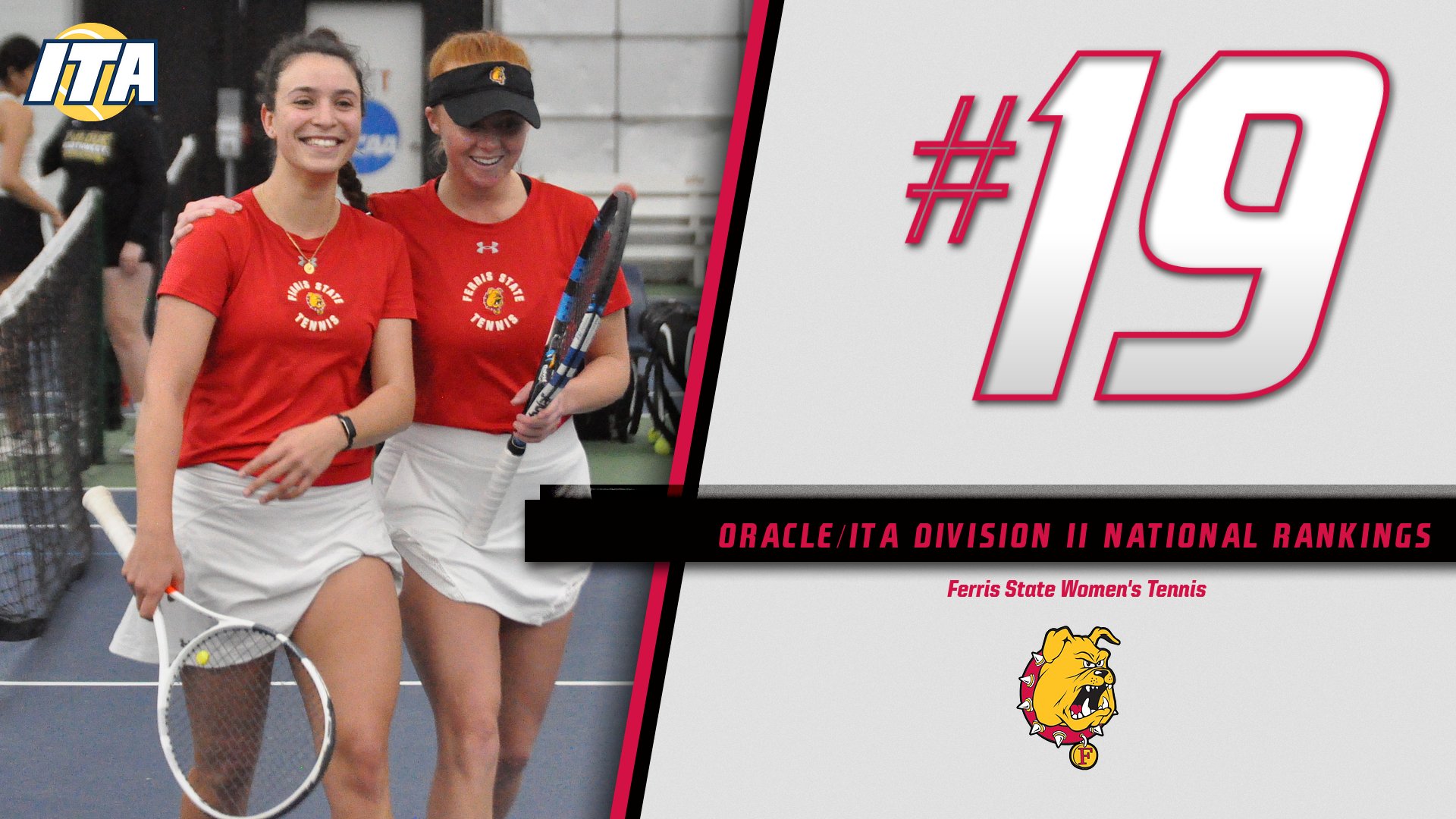 Ferris State Women's Tennis Moves Up To #19 In The Nation This Week
