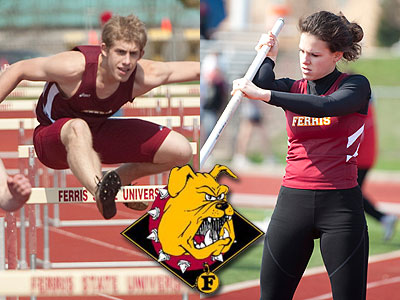 FSU's Kyle Walch (left) and Jessica Schewe (right) both competed in the Northwood Invitational (FSU Photo Services)