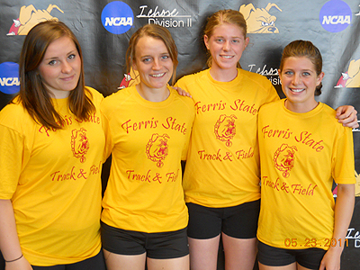 Pictured are (left to right): Jessica Pilling, Tina Muir, Samantha Johnson & Alyssa Osika