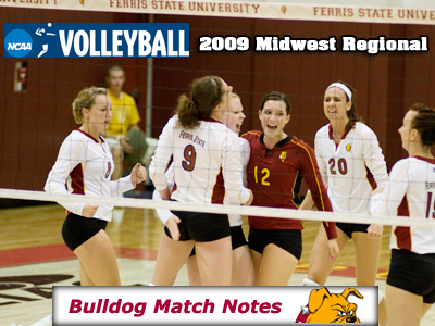 Ferris State Women's Volleyball Weekly Notes (NCAA Midwest Regional Tourney)