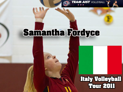 Samantha Fordyce will be spending 11 days this June in Italy playing volleyball and sightseeing.