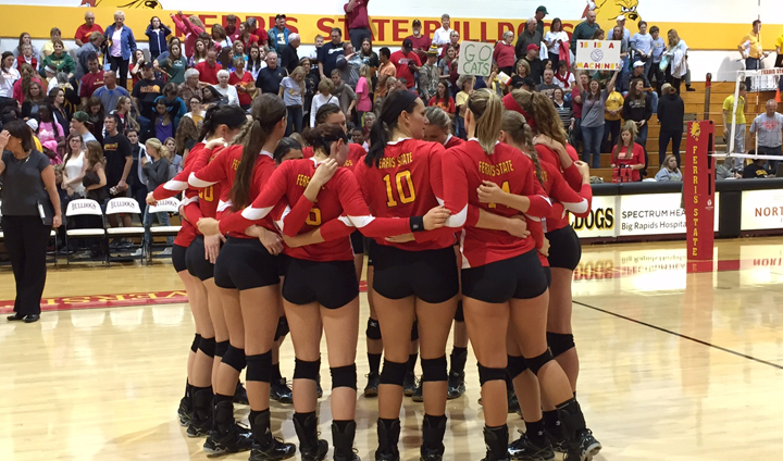 #22 Ferris State Dominates Northern Michigan To Complete Weekend Volleyball Sweep