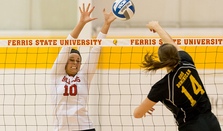 #4 Ferris State Volleyball Caps Unbeaten Weekend With Decisive Home Win