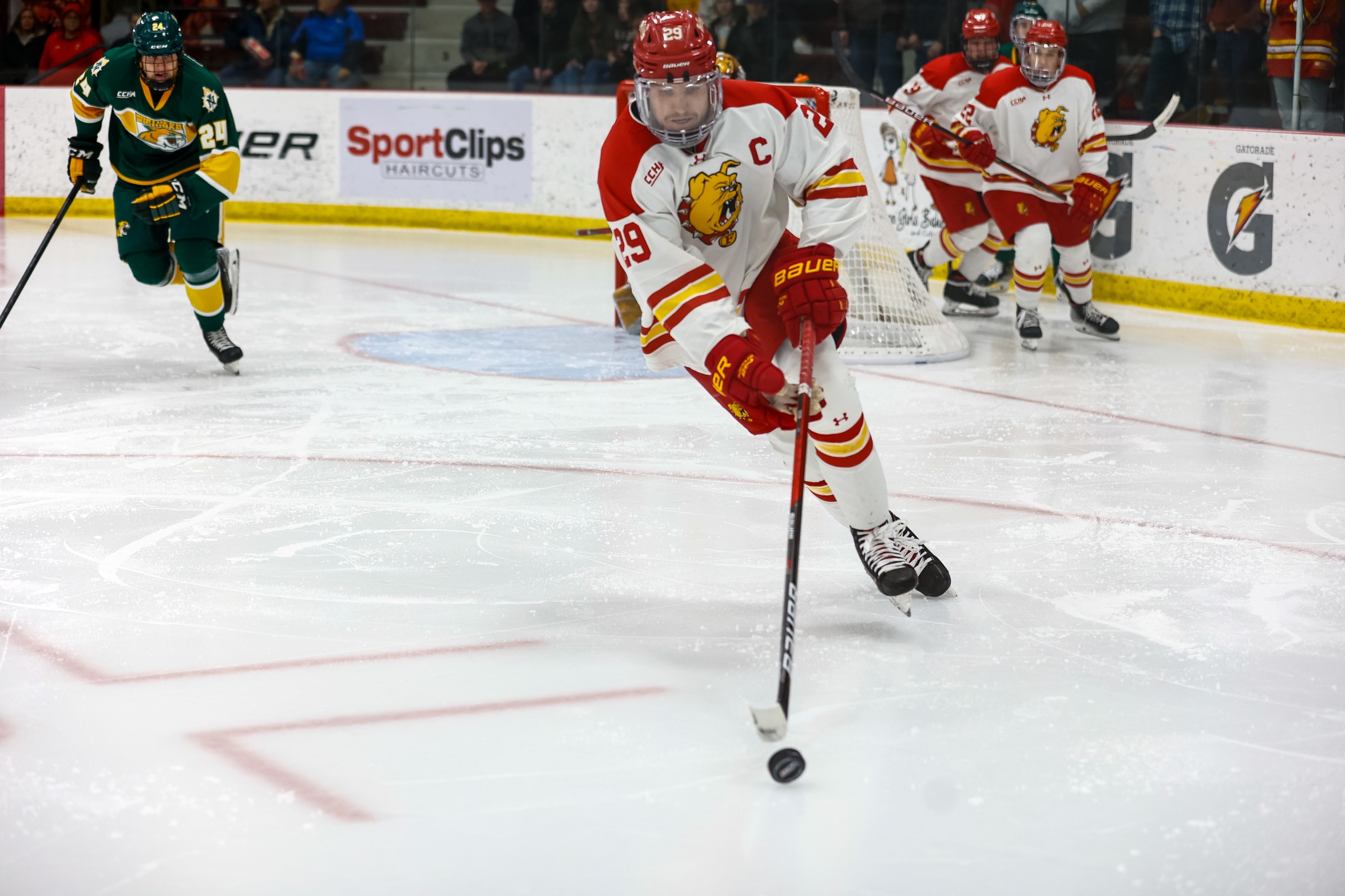 Bulldogs Snare CCHA Point In Dramatic Come From Behind Effort Vs. Northern Michigan