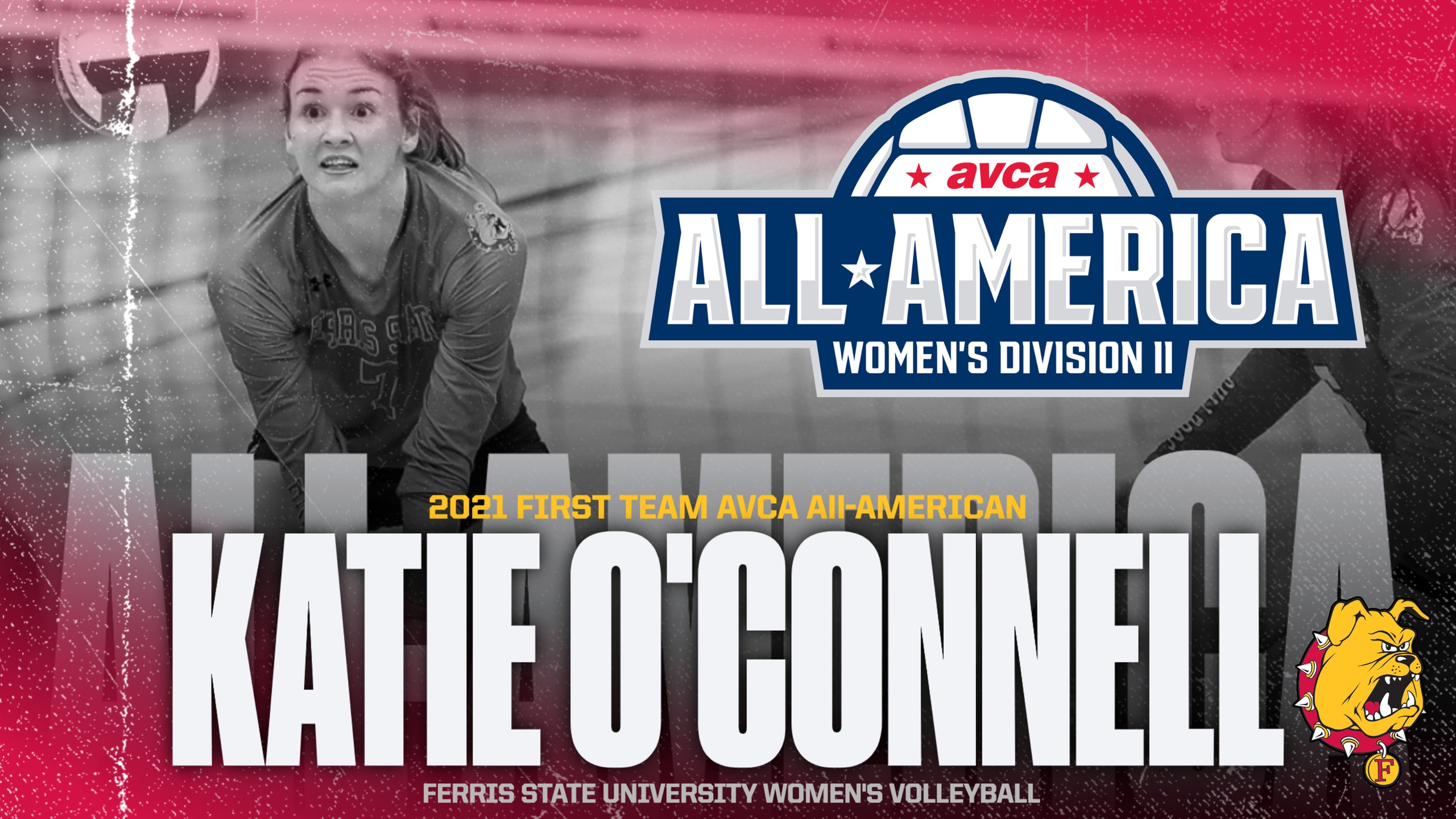 Ferris State's Katie O'Connell Tabbed As 2021 AVCA First Team All-America Selection!