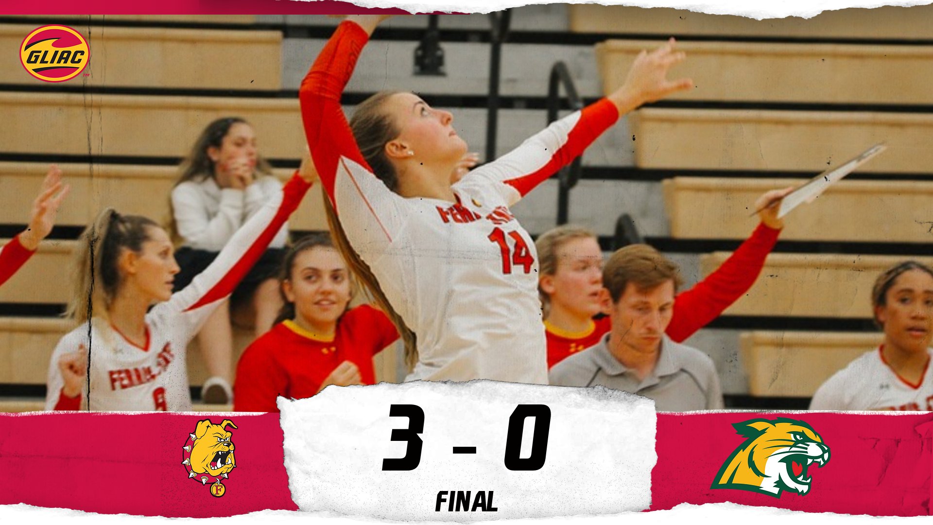 Bulldog Volleyball Rolls To Big Victory Over Northern Michigan On Weekend Trip