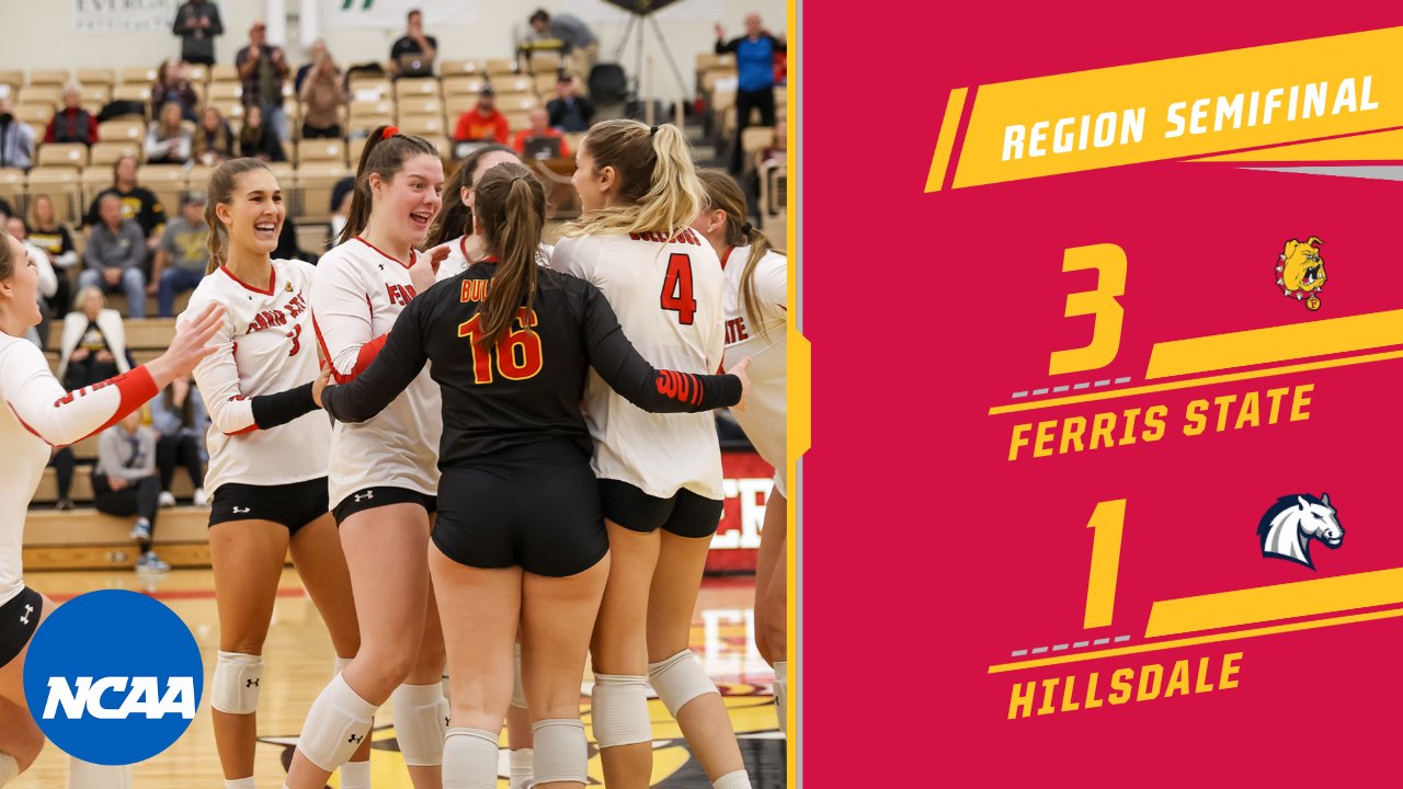STILL DANCING! Ferris State Volleyball Advances To NCAA D2 Midwest Regional Championship Match