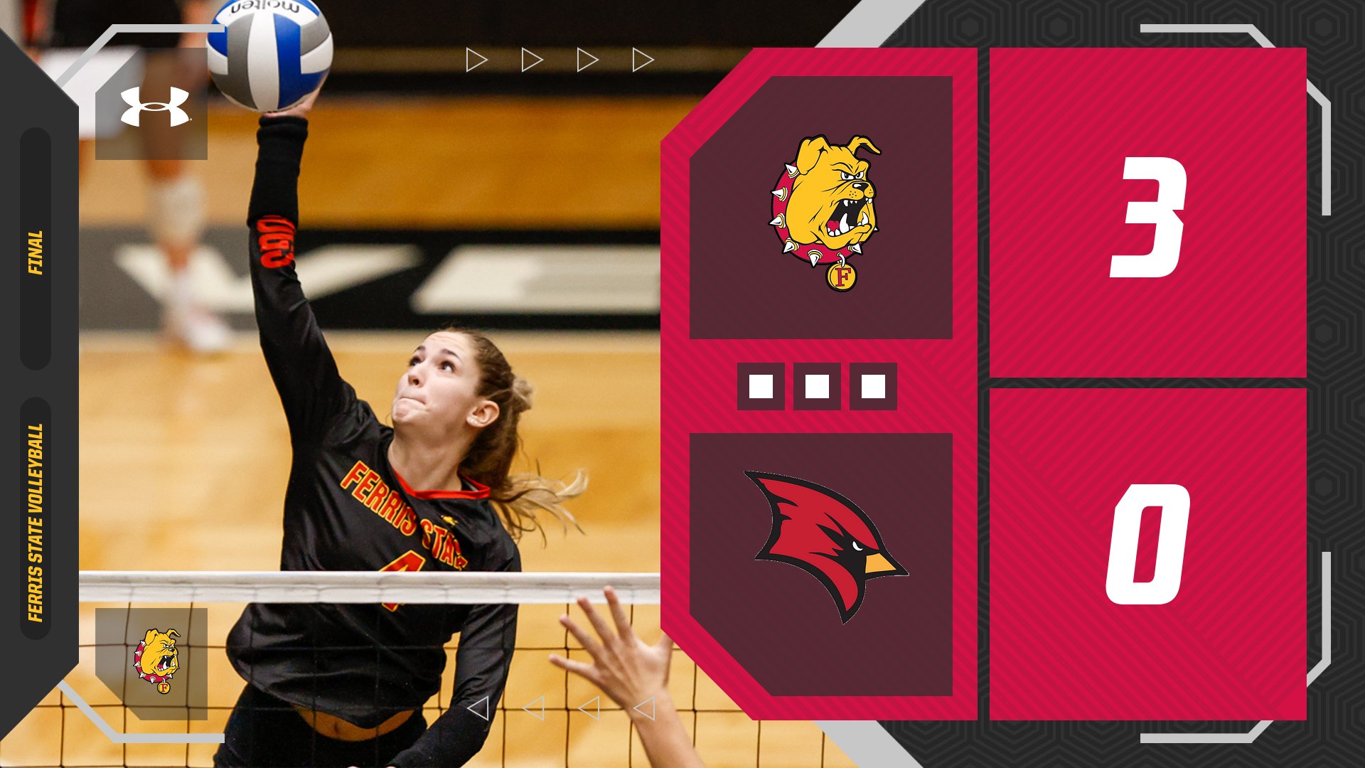 Ferris State Volleyball Bounces Back For Road Sweep At SVSU
