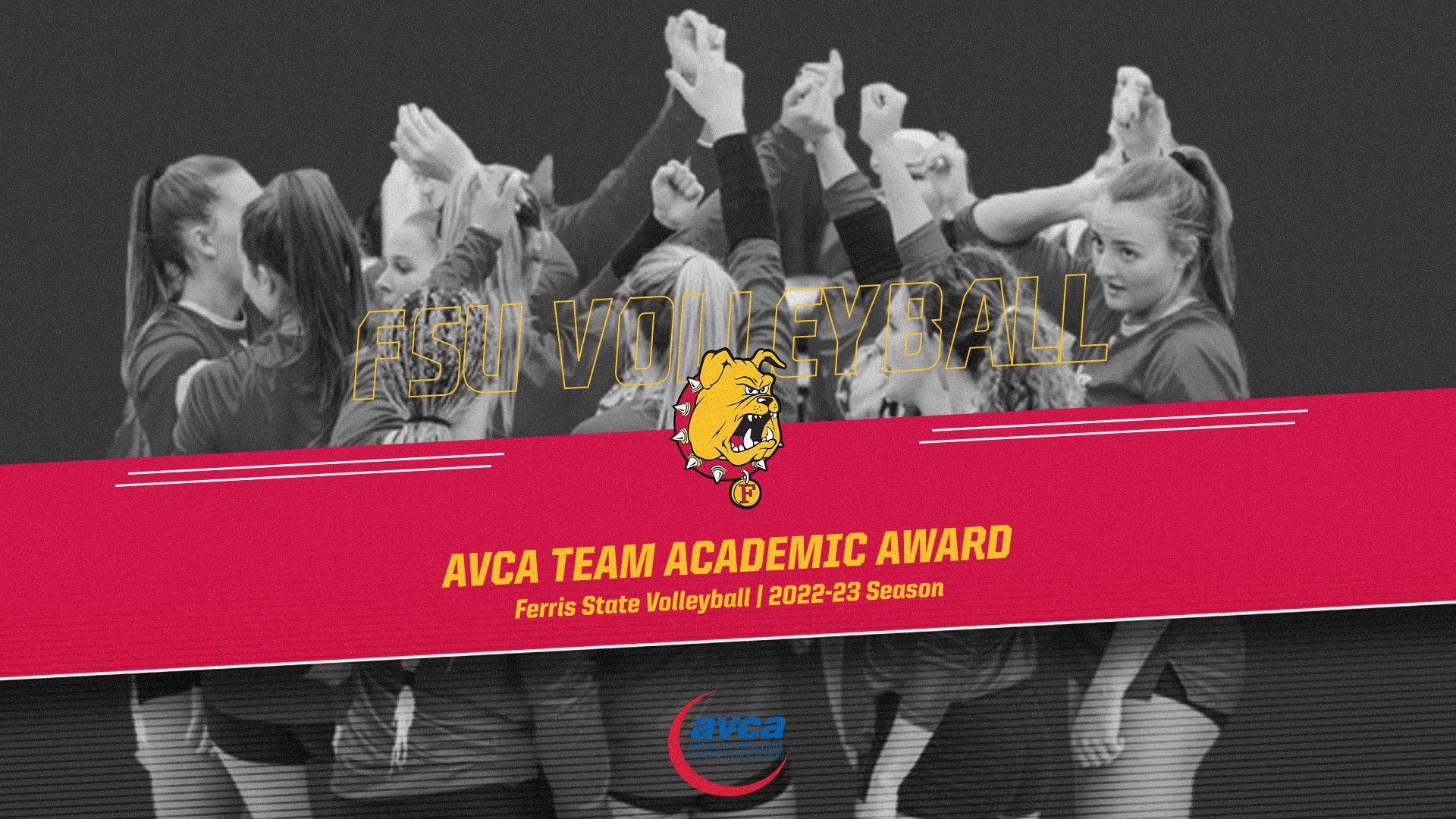 GLIAC Champion Ferris State Volleyball Earns AVCA Team Academic Award Recognition