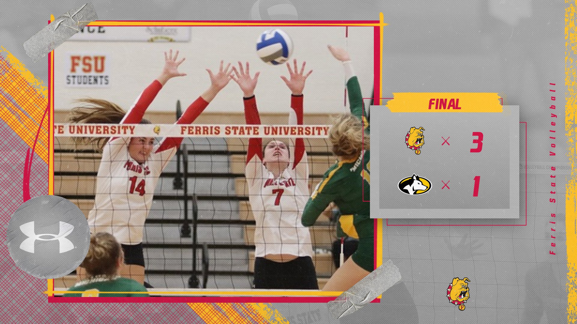 Ferris State Volleyball Caps Off Weekend Sweep By Beating Michigan Tech