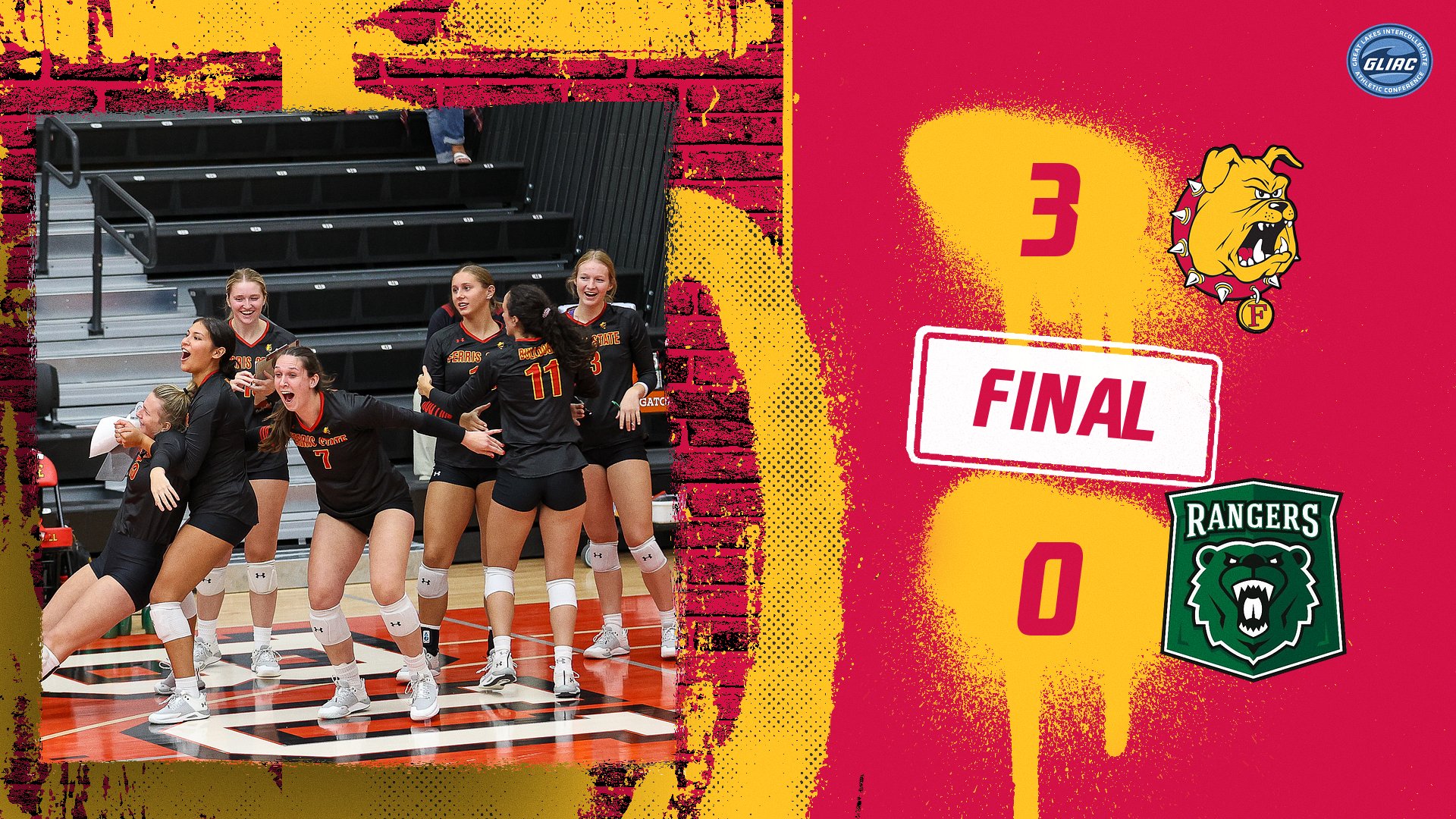 #24 Ferris State Volleyball Tops Parkside in GLIAC Home Opener 3-0