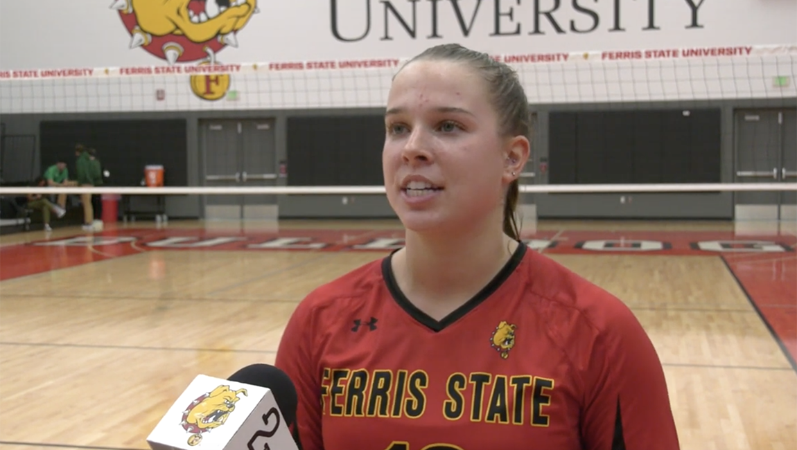 Bulldog Volleyball Postgame Interview vs Wisconsin Parkside - Leah Bylut