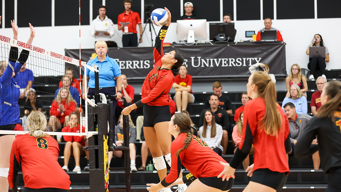 Bulldog Volleyball Wins First-Ever Match At Bulldog Arena During Day One Split In Home Invite