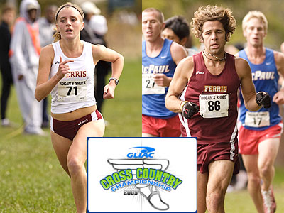 FSU's Tina Muir (left) placed first while Steve Neshkoff (right) was 43rd overall for FSU