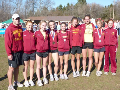 The Bulldog women's cross country team is shown after their third-place regional finish (Courtesy Photo)