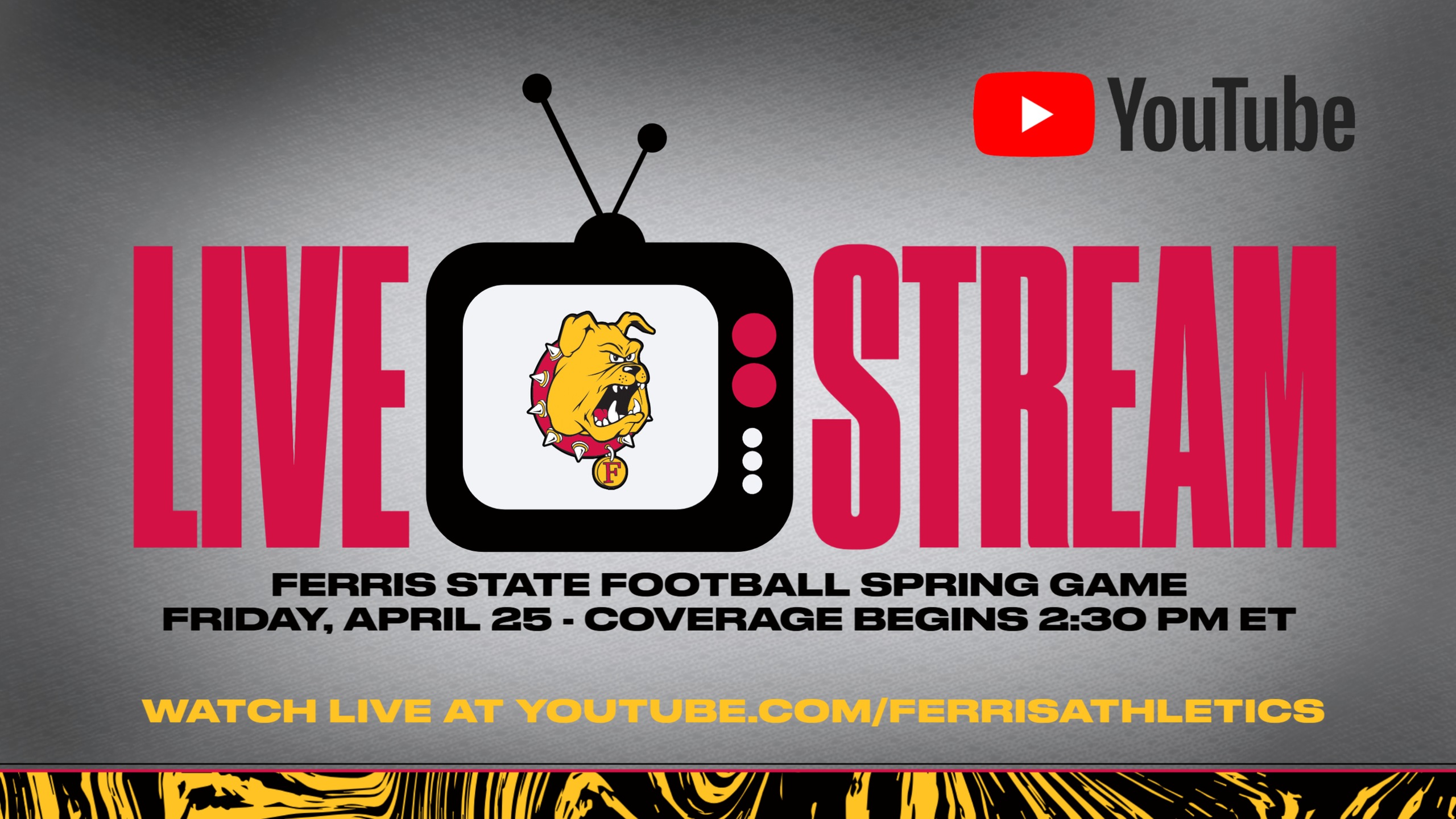 Ferris State Football Spring Game To Be Carried Live Friday By Bulldog Sports Network