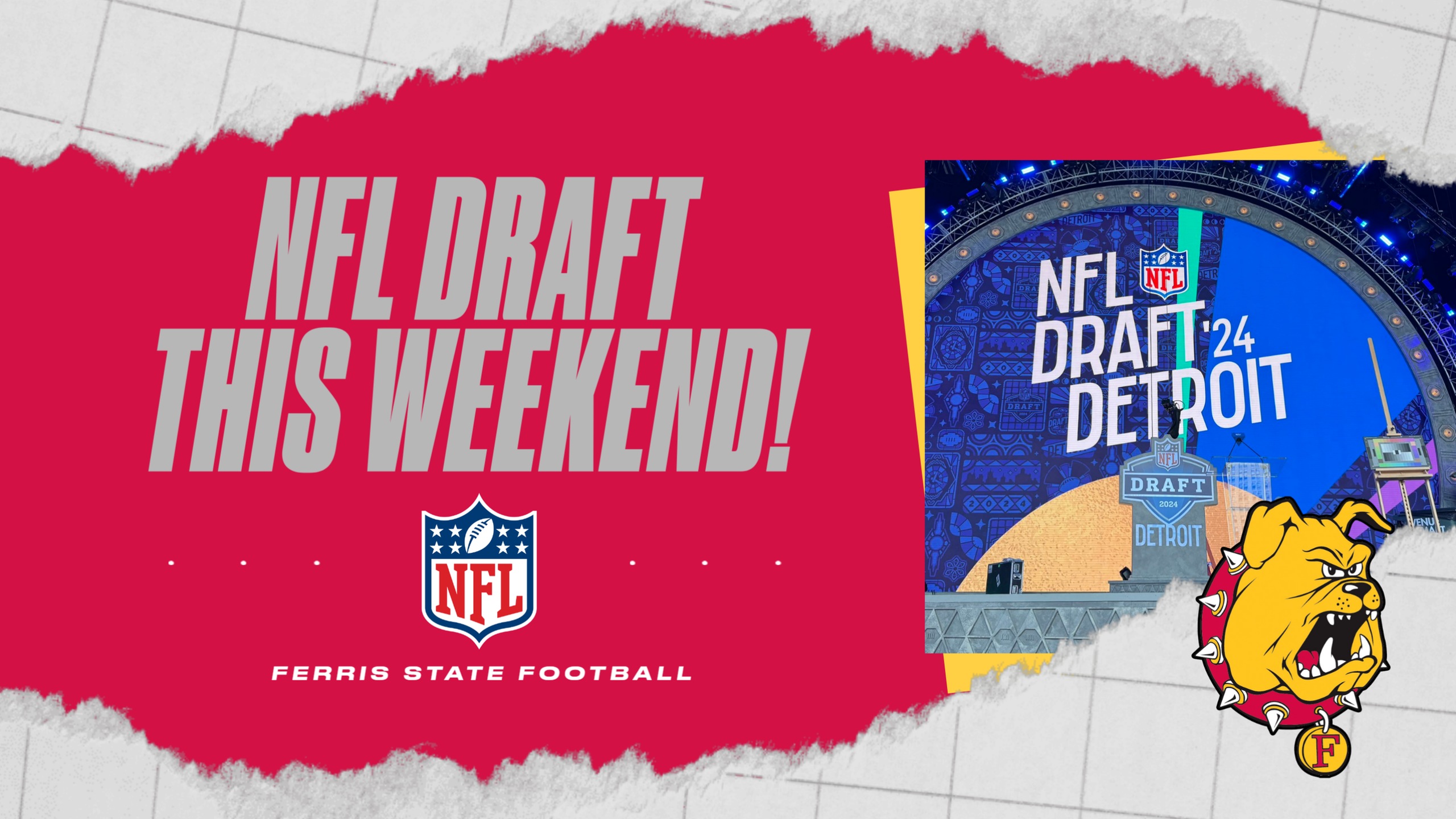 Ferris State Football Alums Await NFL Draft This Weekend!
