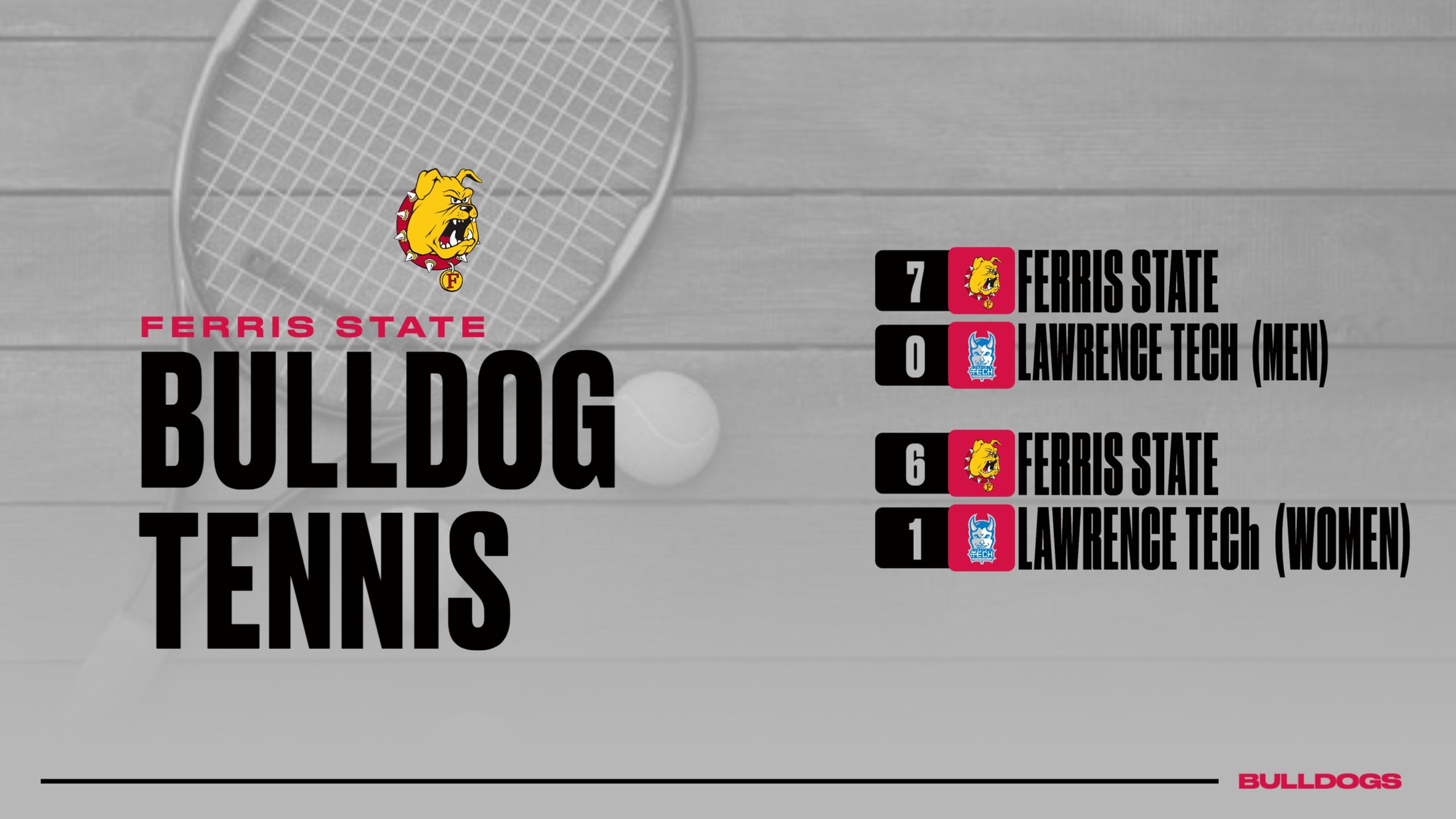 Ferris State Tennis Squads Earn Decisive Dual Victories Over Lawrence Tech