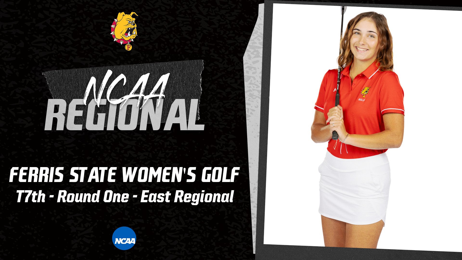 Ferris State Women's Golf Sits Tied For Seventh After Round One At NCAA East Regional